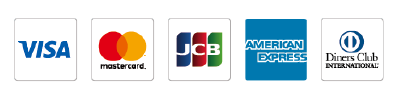ご使用可能なクレジットカード会社ロゴ一覧
