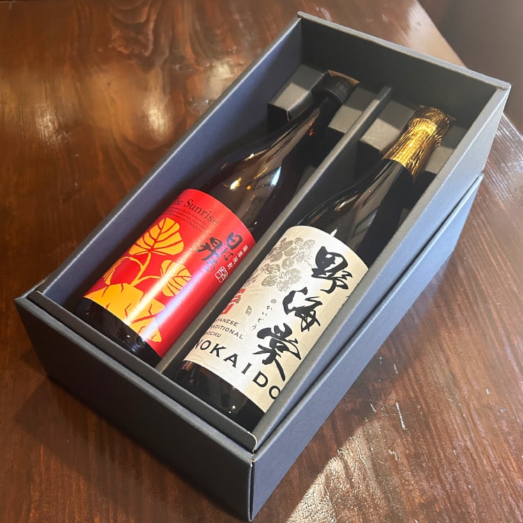 芋焼酎「日は昇る」「野海棠」720mlセット化粧箱入
